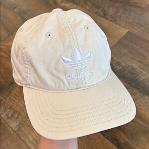 Adidas khaki Cap with Embroidered Logo